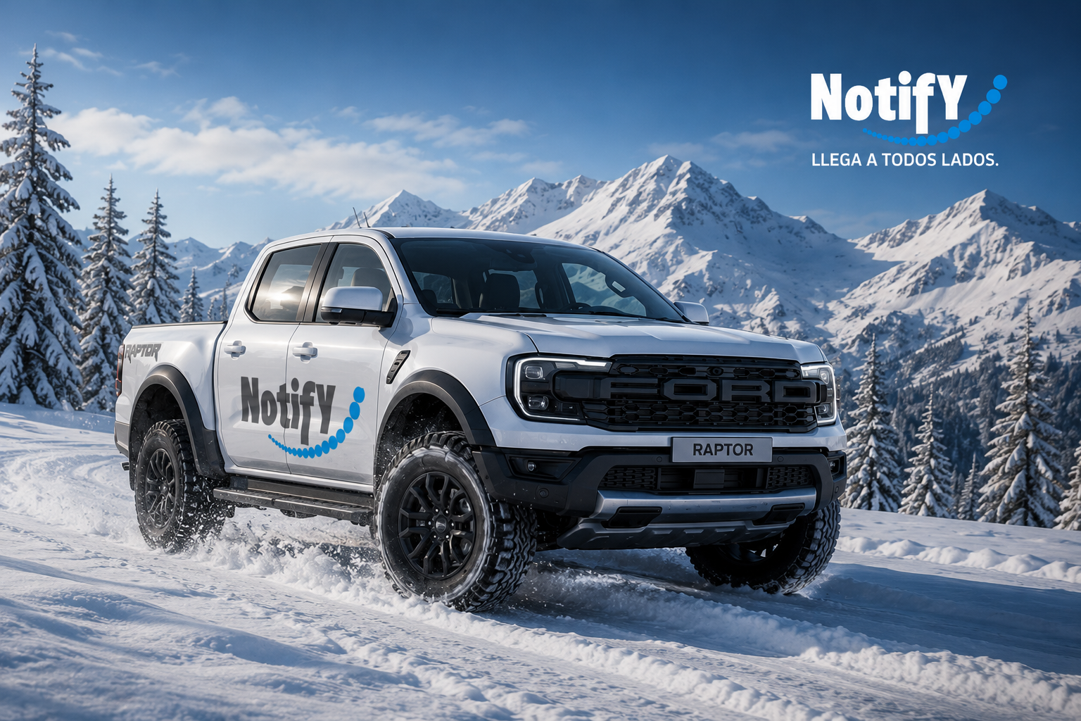 Notify on a coverage mission in the mountains